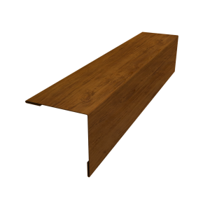 Планка завершающая 50х50 жалюзи Milan 0,45 Print Elite Golden Wood TwinColor (2,5м)