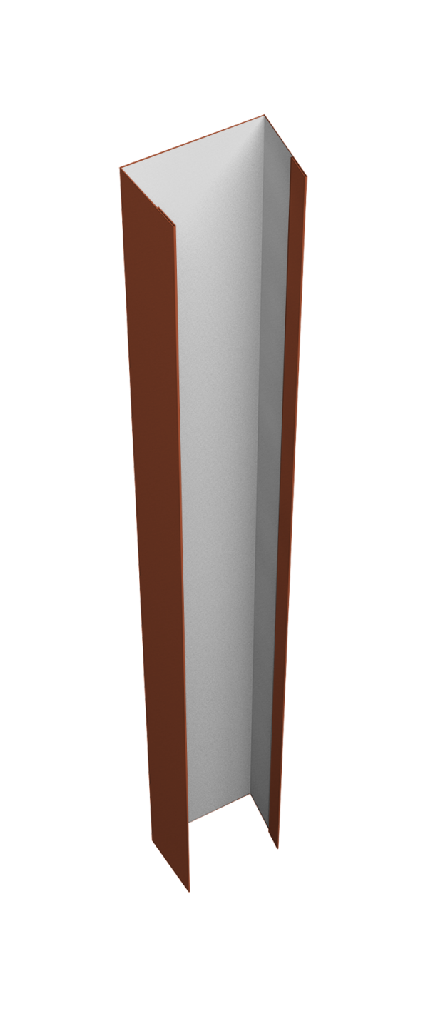 Крепежная планка верхняя Texas 0,5 Satin RAL 8004 терракота (3м)