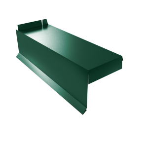 Планка торцевая сегментная Квадро профи Левая стартовая 0,5 Satin Matt RAL 6005 зеленый мох