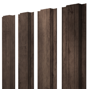 Штакетник Прямоугольный с прямым резом 0,45 Print Premium Almond Wood Fresh