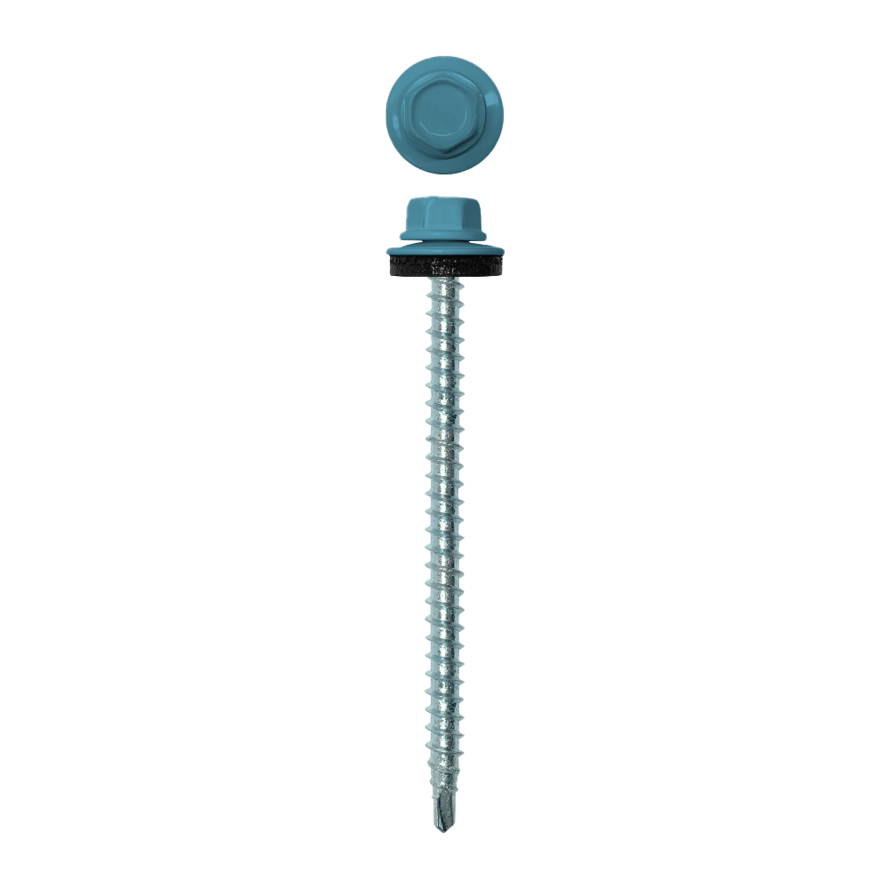 Саморез кровельный 4,8х70 (100шт) сверло №1 RAL 5024