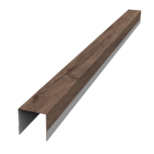 Планка вертикальная обратная для горизонтального монтажа штакетника 0,45 Print Premium Almond Wood Fresh (1,8м)