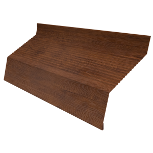 Ламель забора жалюзи Milan new gofr 0,45 Print Premium Golden Wood Fresh TwinColor