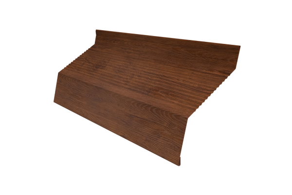Ламель забора жалюзи Milan new gofr 0,45 Print Premium Golden Wood Fresh TwinColor
