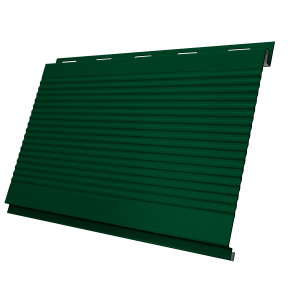 Софит Вертикаль 0,2 Grand Line gofr 0,45 Drap с пленкой RAL 6005 зеленый мох