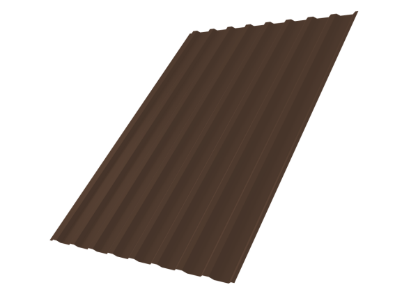 Профнастил С20B 0,4 PE-Matt-Double RAL 8017 шоколад