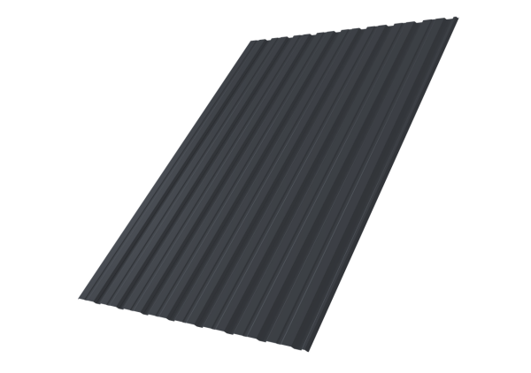 Профнастил С10R 0,45 Drap TwinColor RAL 7024 мокрый асфальт