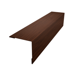 Планка завершающая 50х50 жалюзи Milan 0,45 Print Elite Choco Wood TwinColor (2,5м)