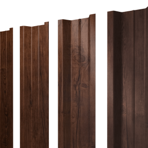 Штакетник П-образный В с прямым резом 0,45 Print Premium Cherry Wood Fresh TwinColor