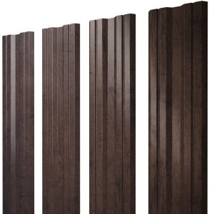 Штакетник Twin с прямым резом 0,45 Print-Double Premium Antique Wood