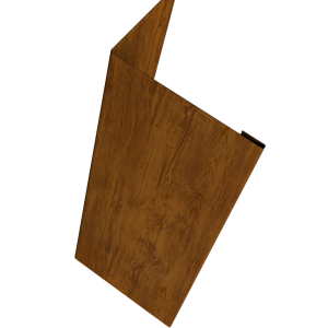 Нащельник (для калиток и ворот) 25х35 жалюзи Milan, Tokyo, Palermo 0,45 Print-double Elite Golden Wood (L2,0)