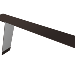 Планка карнизная фальц 130х80 0,5 Satin Matt TX RR 32 темно-коричневый (2м)
