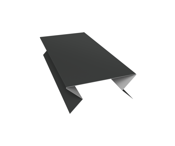 Планка угла внешнего составная нижняя 0,5 Satin с пленкой RAL 7016 антрацитово-серый (2м)