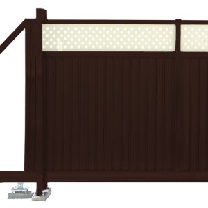 Ворота откатные Estet Plus 2,0х3,5 RAL 8017/1014