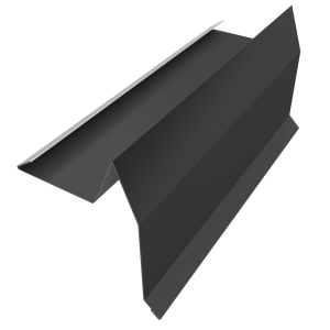 Планка торцевая для шифера 0,45 PE с пленкой RAL 7016 антрацитово-серый (2м)