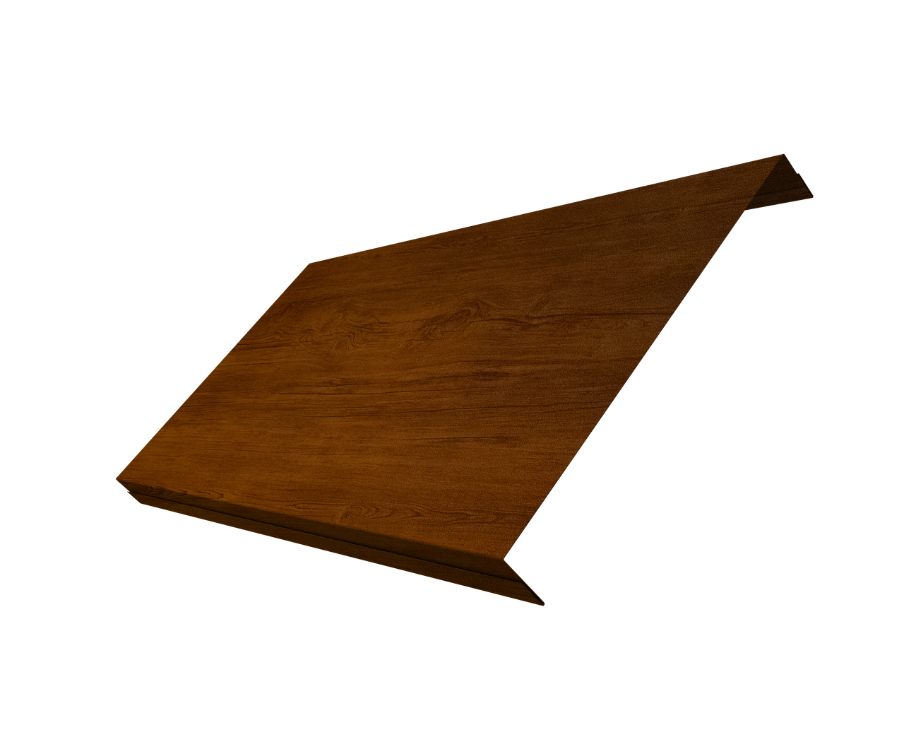 Ламель обратная 200 забора жалюзи Texas 0,45 Print Premium с пленкой Golden Wood Intense FTC