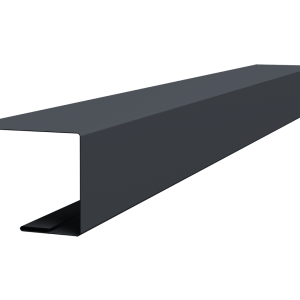 Планка завершающая для Кликфальц Pro 0,45 PE-Double с пленкой RAL 7024 мокрый асфальт (2м)