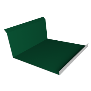 Планка примыкания нижняя 20х122х260х15 0,45 Drap TR RAL 6005 зеленый мох (3м)