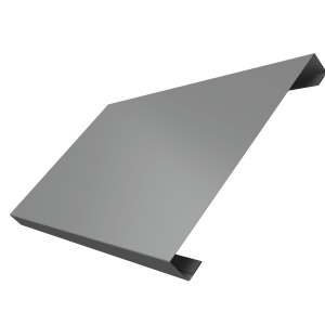Ламель лицевая 200 забора жалюзи Texas 0,5 Satin с пленкой RAL 9006 бело-алюминиевый