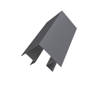 Угол внешний сложный Кликфальц Pro 0,5 Satin с пленкой RAL 7004 сигнальный серый (2м)