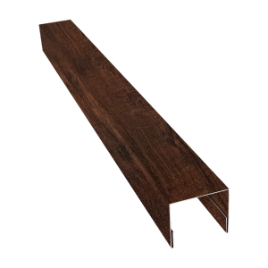 Планка П-образная заборная 24 0,45 Print-Double Premium Cherry Wood Dark F (2м)