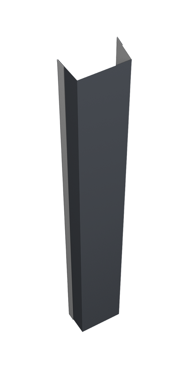 Крепежная планка нижняя Texas 0,5 Satin RAL 7024 мокрый асфальт (3м)