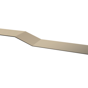 Планка крепежная фальц 0,45 Drap TX RAL 1015 светлая слоновая кость (2м)