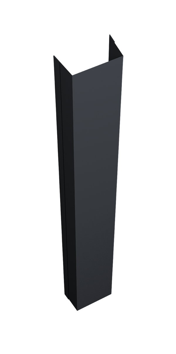 Крепежная планка нижняя Texas 0,5 Velur X RAL 7024 мокрый асфальт (2м)