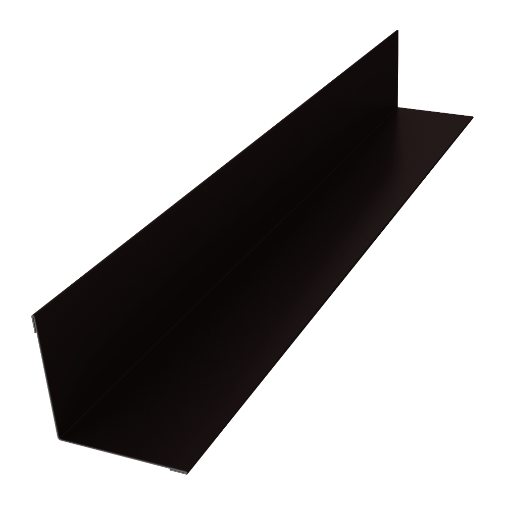 Угол внутренний 40х40 0,5 Satin Matt TX RAL 9005 черный (2м)