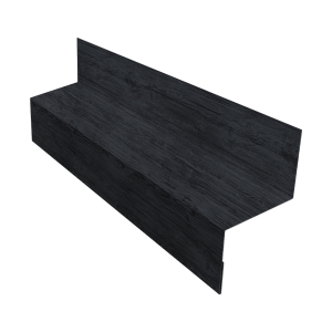 Отлив межэтажный 35 0,45 Print Premium Grey Wood TwinColor (3м)