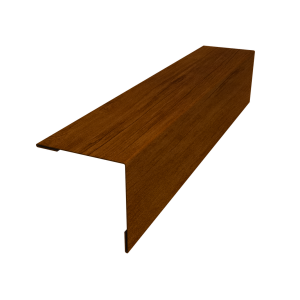 Планка завершающая 50х50 жалюзи Milan 0,45 Print Premium Golden Wood Intense FTC (2м)