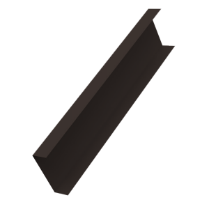 Декоративная накладка на столб универсальная 62х55 для забора жалюзи 0,45 Drap-double TX RR 32 темно-коричневый (3м)