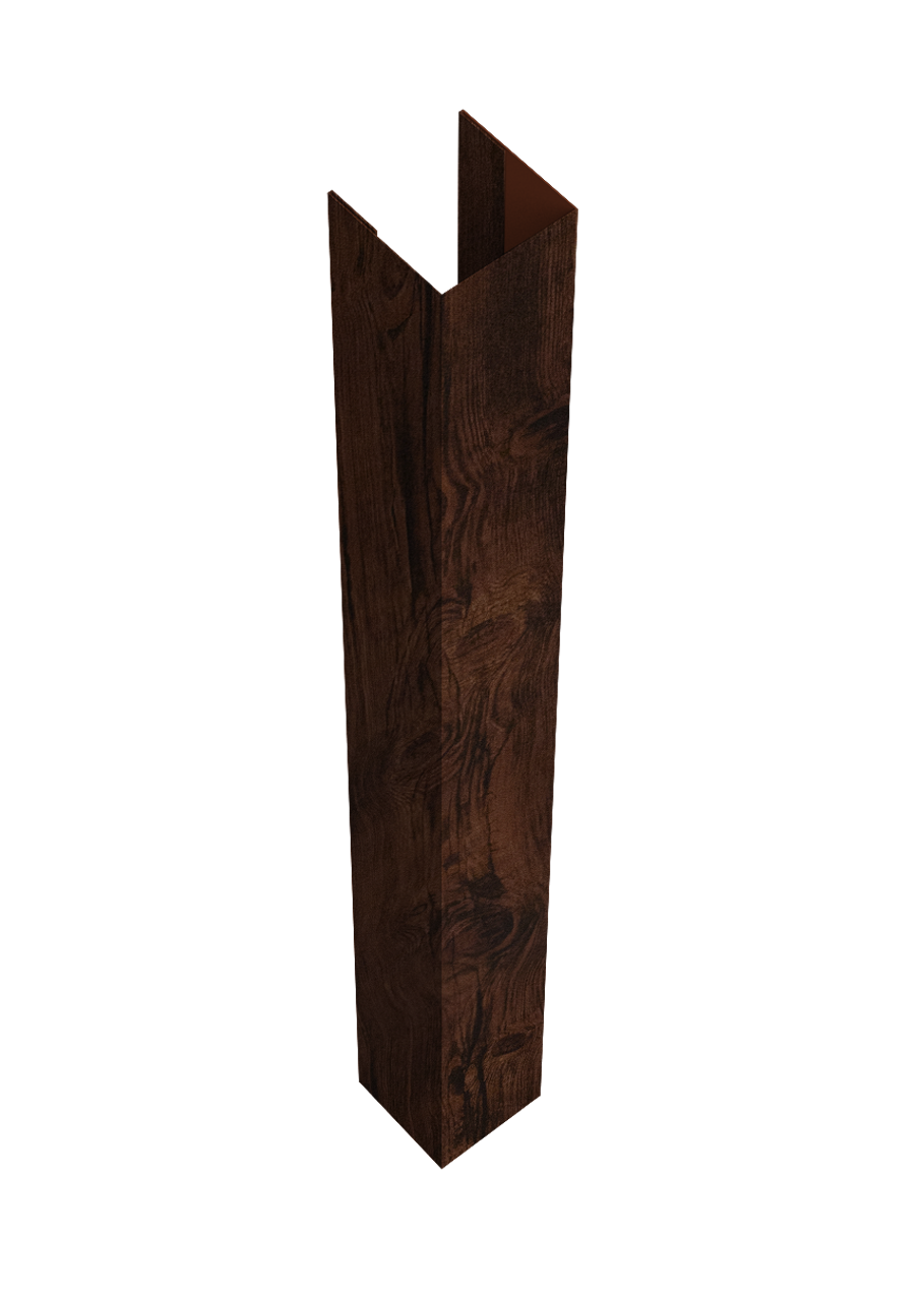 Стойка жалюзи Texas для монтажа с крепежным вкладышем 0,45 Print Elite Cherry Wood TwinColor (2м)