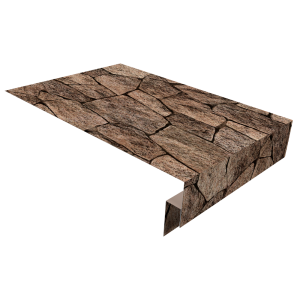 Планка околооконная сложная 300х50х18 (j-фаска) 0,45 Print Elite King Stone TwinColor (2м)