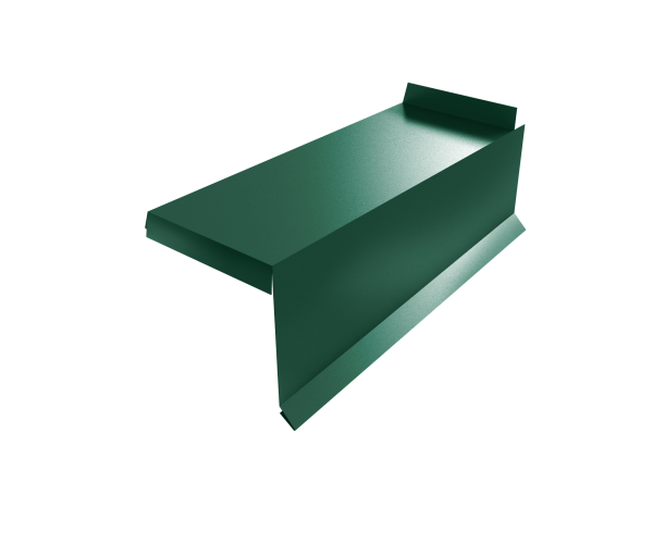 Планка торцевая сегментная Квадро профи Правая 0,5 Satin Matt RAL 6005 зеленый мох