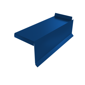 Планка торцевая сегментная Квадро профи Правая 0,5 Satin RAL 5005 сигнальный синий