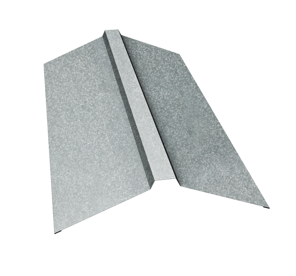 Планка конька прямоугольного 150х30х150 0,55 Zn (2м)