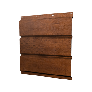 Софит металлический центральная перфорация 0,45 Print Premium с пленкой Golden Wood Fresh TwinColor