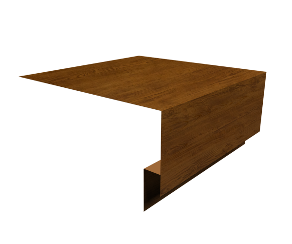 Планка околооконная сложная 250х75х18 (j-фаска) 0,45 Print Elite Golden Wood TwinColor (3м)