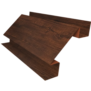 Планка угла внутреннего сложного Экобрус Grand Line 0,45 Print Premium Cherry Wood Dark FTC (2м)