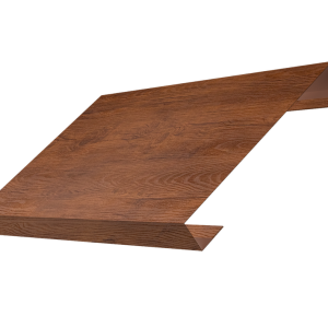 Ламель лицевая 150 забора жалюзи Texas 0,45 Print Premium с пленкой Golden Wood Fresh TwinColor