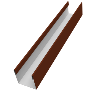 Стойка жалюзи Milan Slim 0,45 PE RAL 3009 оксидно-красный (2,5м)