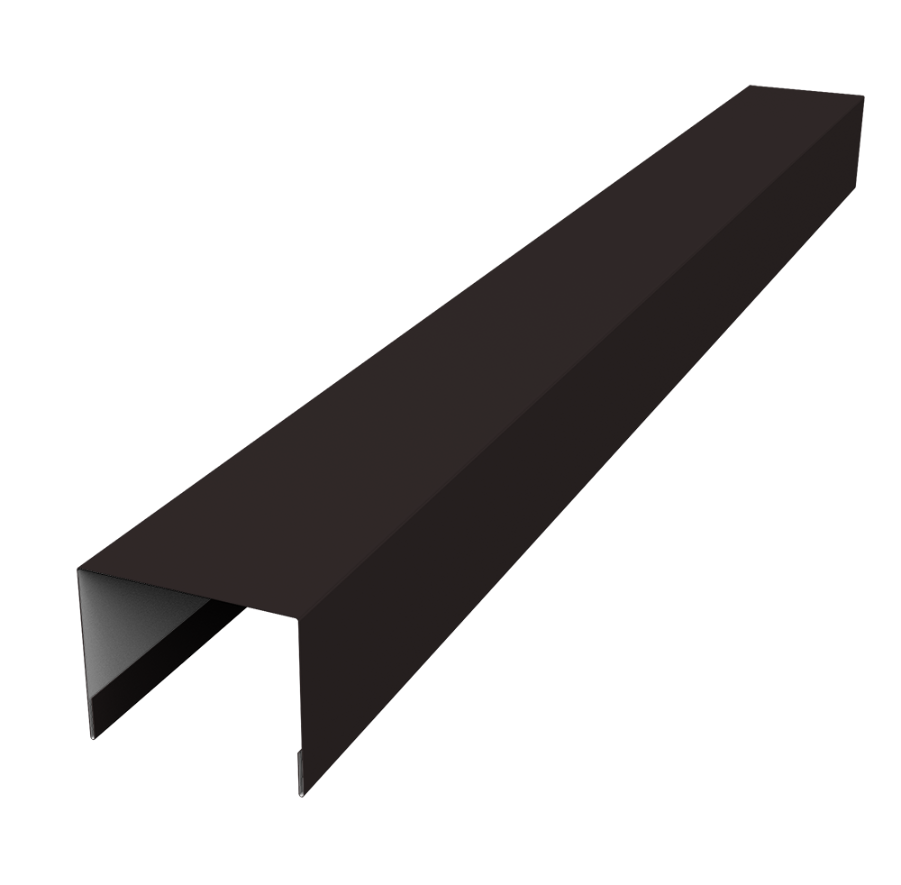 Крышка жалюзи Palermo 0,5 Drap TX RAL 9005 черный (3м)