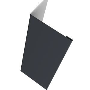 Нащельник (для калиток и ворот) 25х35 жалюзи Milan, Tokyo, Palermo 0,45 Drap TR RAL 7024 мокрый асфальт (L2,5)