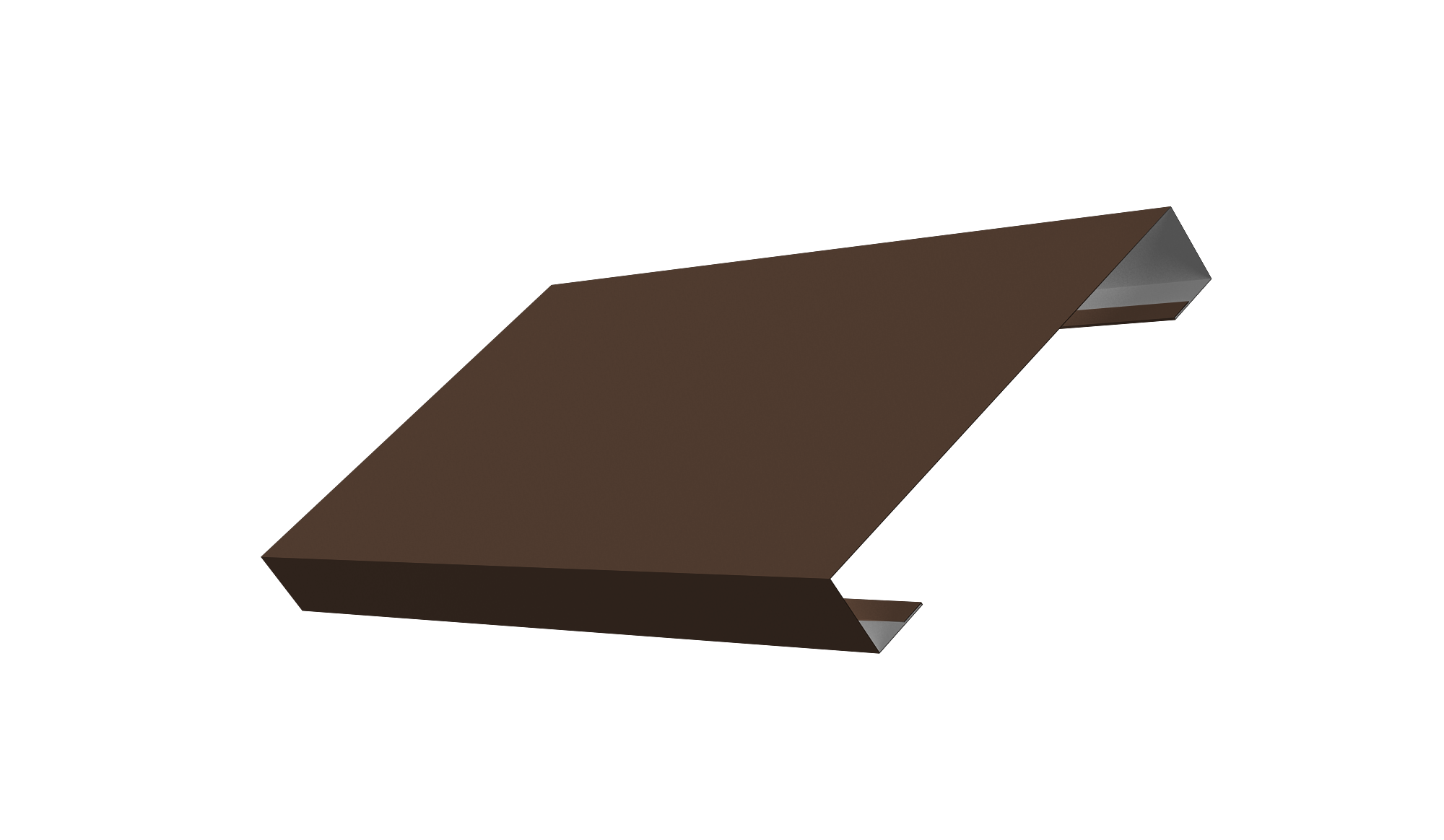 Ламель лицевая 125 забора жалюзи Texas 0,5 Drap TX RAL 8017 шоколад