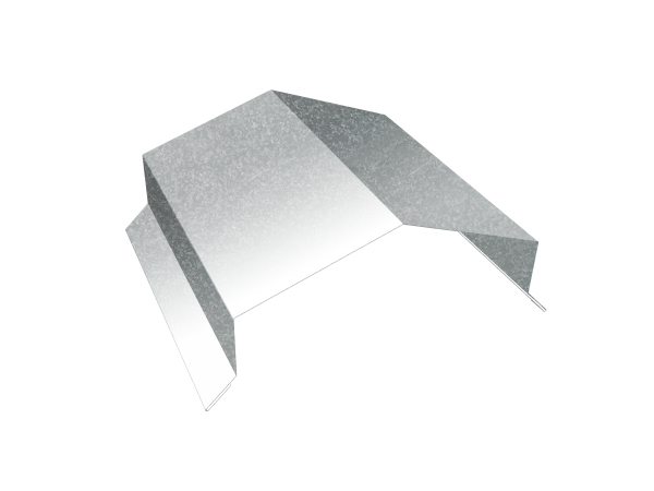 Парапетная крышка угольная 150мм 0,5 Zn (2,5м)