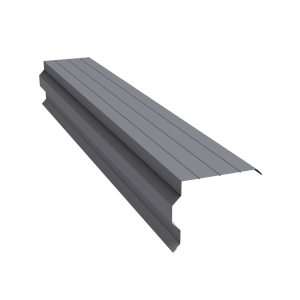 Планка торцевая фигурная 90х110 0,5 Satin с пленкой RAL 7004 сигнальный серый (2м)