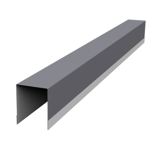 Планка опорная составная внутренняя для забора жалюзи Palermo 0,45 PE RAL 7004 сигнальный серый (1,8м)