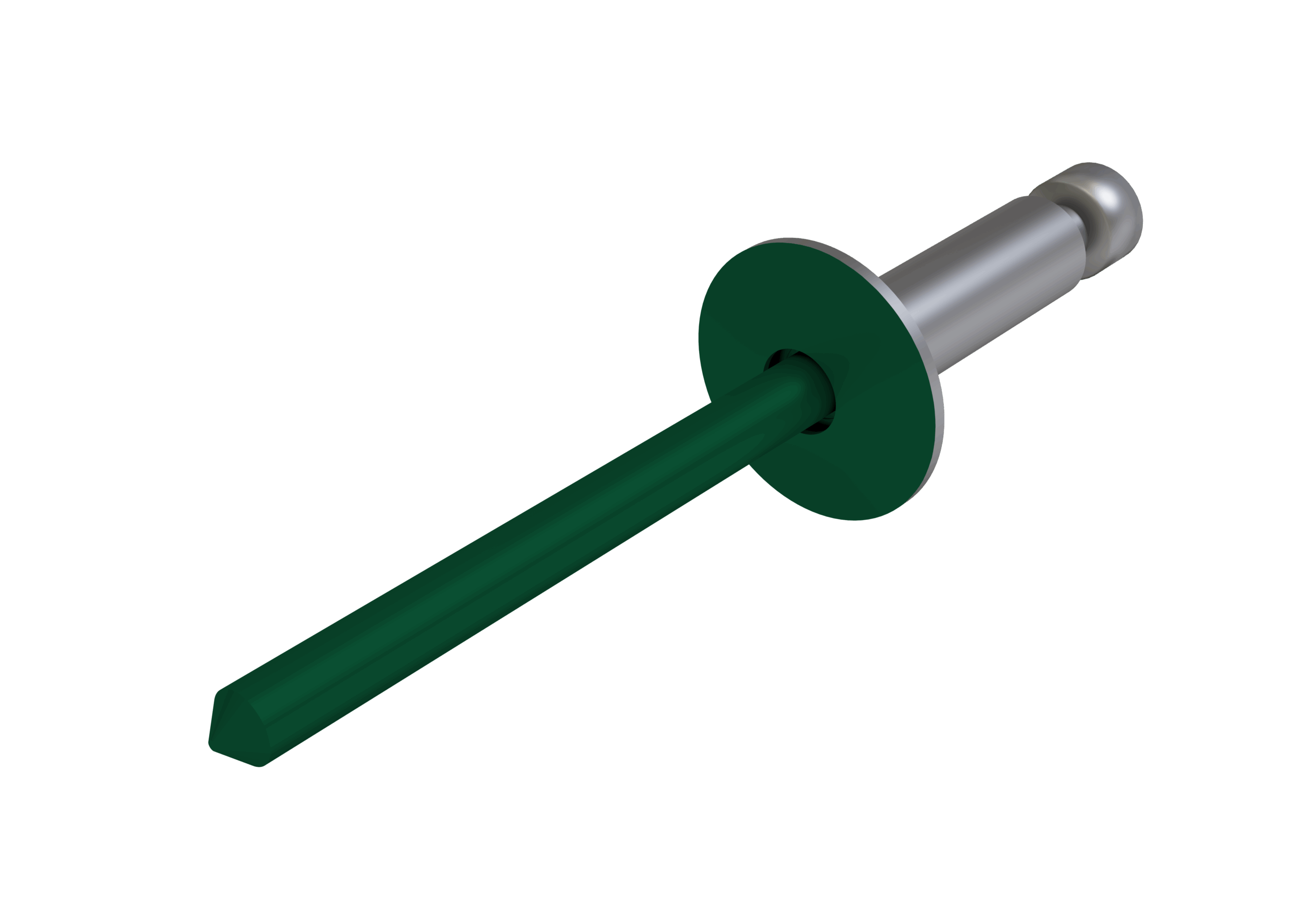 Заклёпка вытяжная Daxmer 4,0х10 (750шт) нерж/нерж RAL 6005