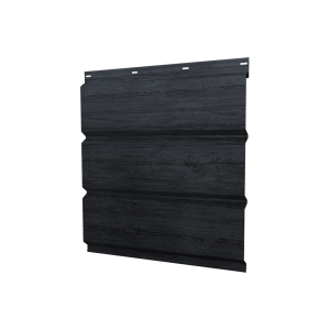 Софит металлический без перфорации 0,45 Print Premium с пленкой Grey Wood TwinColor